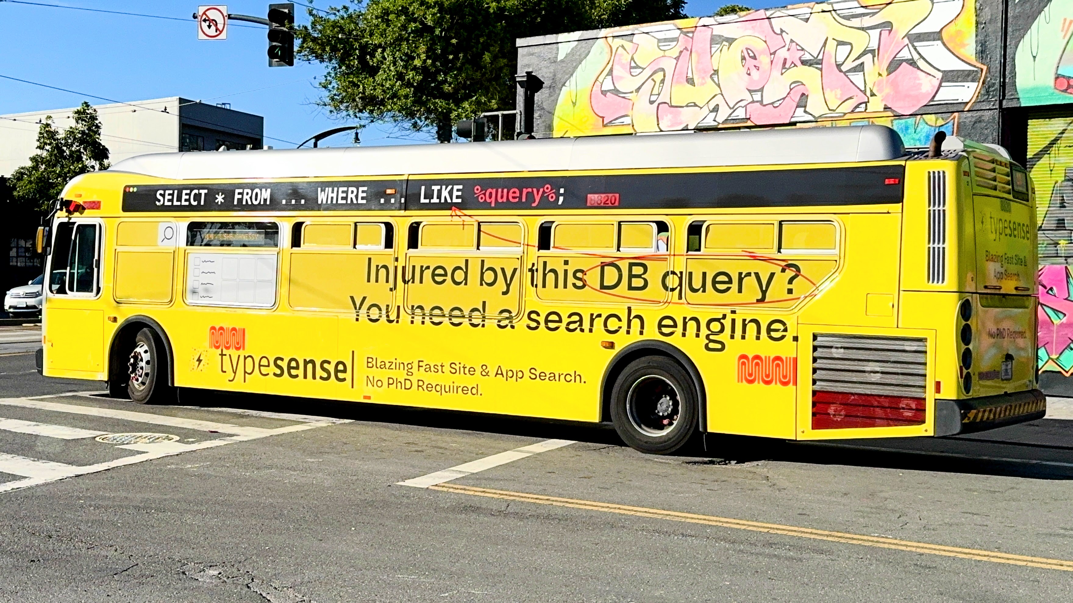 Typesense on San Francisco Buses